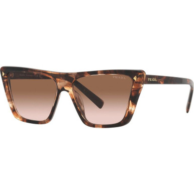 Prada PR21ZS, Caramel Tortoise/Brown Gradient Lenses