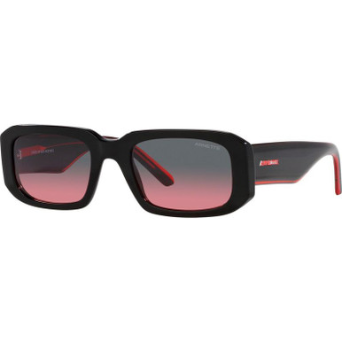 Black/Black Red Gradient Lenses