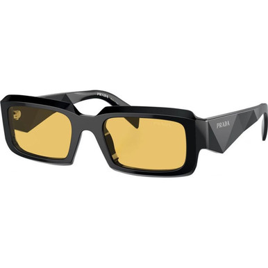 Prada PR27ZS - Black/Yellow Lenses