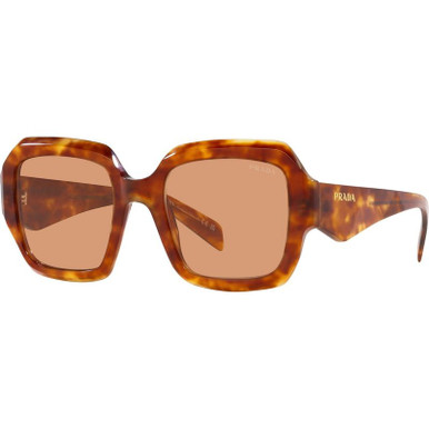 Prada PR28ZS, Light Tortoise/Orange Lenses