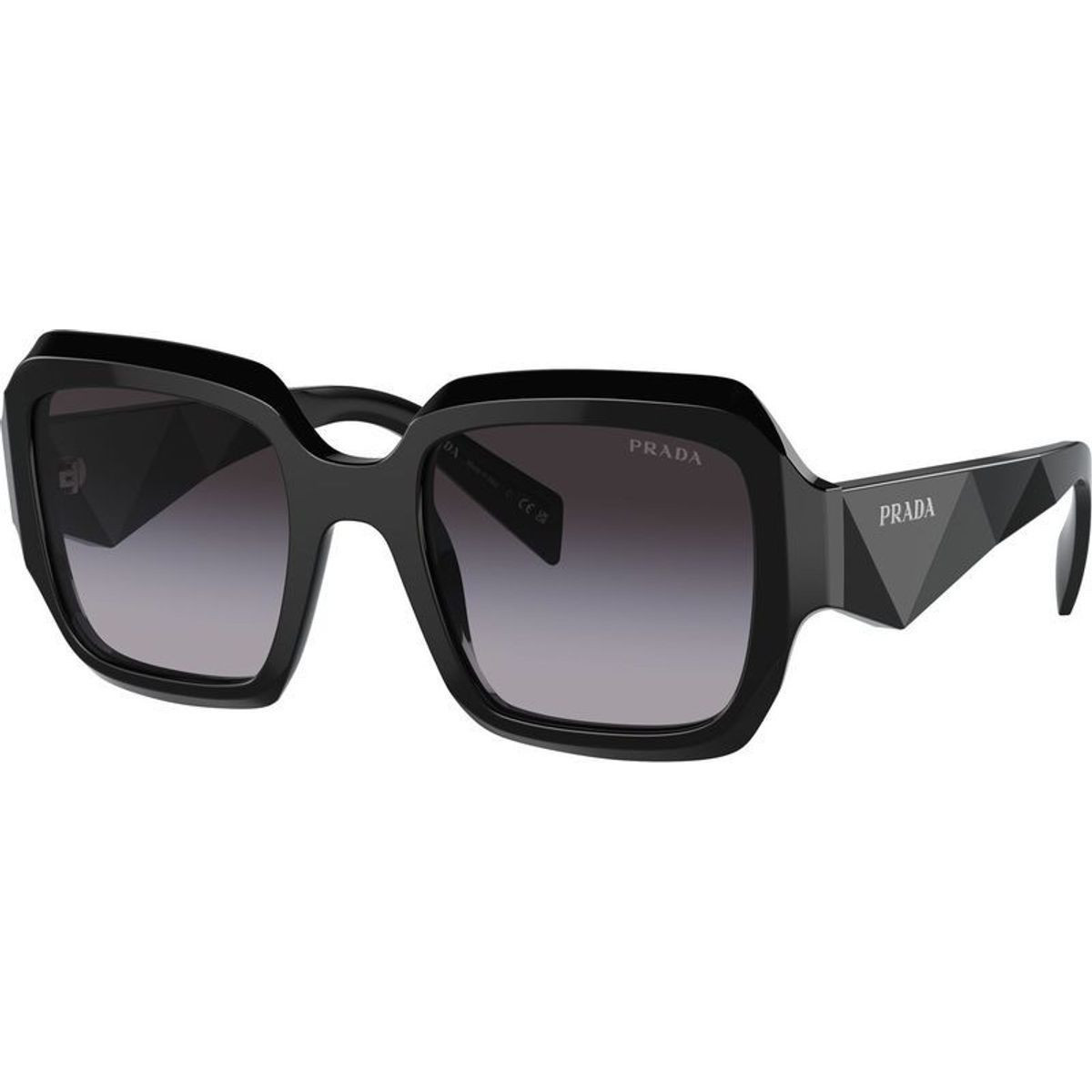 Shop Prada PR28ZS Sunglasses Black/Grey Gradient | Afterpay