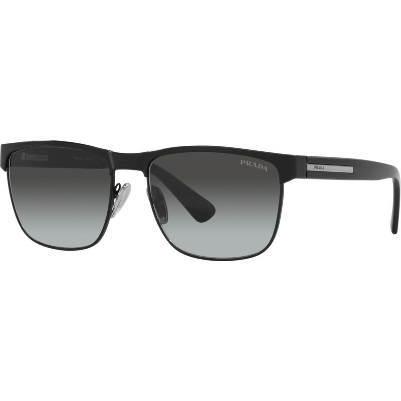 Prada Pr66zs Matte Black/grey Gradient Lenses