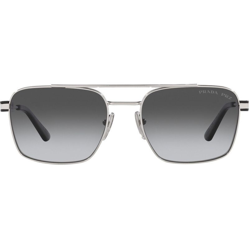 Prada Pr67zs Silver/grey Gradient | Polarised| Zip Pay