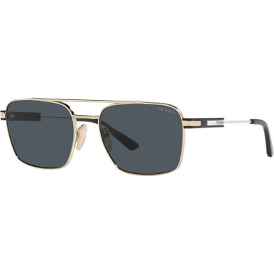 Prada PR67ZS - Pale Gold/Dark Grey Lenses