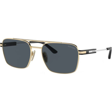 Prada PR67ZS - Pale Gold/Dark Grey Lenses