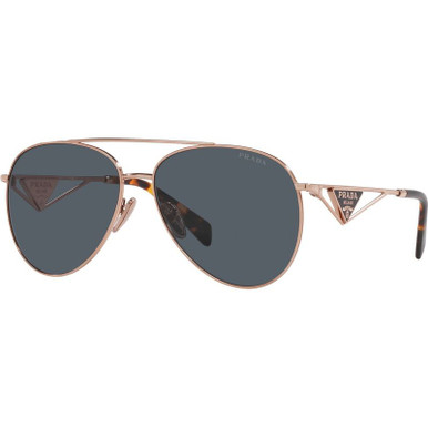 Prada PR73ZS, Rose Gold/Dark Grey Lenses 61 Eye Size