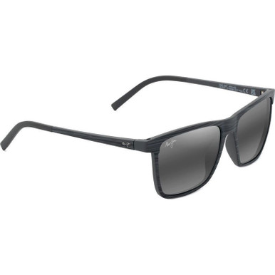 Maui Jim One Way, Grey Stripe/Neutral Grey Glass Polarised Lenses