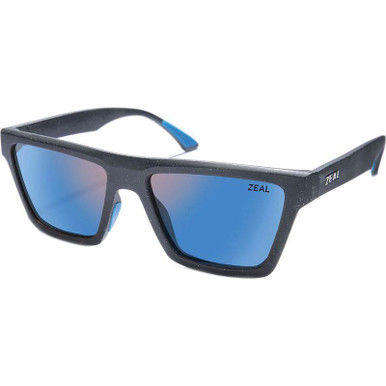 Hondo - Black Grain/Horizon Blue Mirror Polarised Lenses