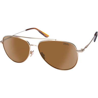 Zeal Optics Hawker - Rose Gold/Copper Polarised Lenses