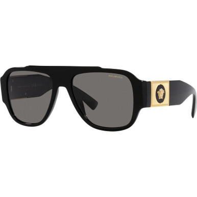 Versace VE4436U - Black/Dark Grey Polarised Lenses