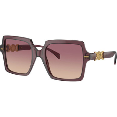 Versace VE4441, Transparent Violet/Brown and Pink Gradient Lenses