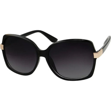 JS Eyewear 8384, Black/Grey Gradient Lenses