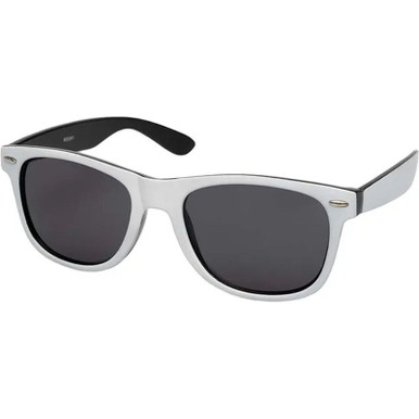 JS Eyewear 8000 - White Black/Dark Grey Lenses