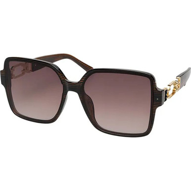 JS Eyewear 7760 - Brown/Smoke Gradient Lenses