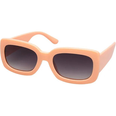 JS Eyewear 7756, Salmon Pink/Smoke Gradient Lenses