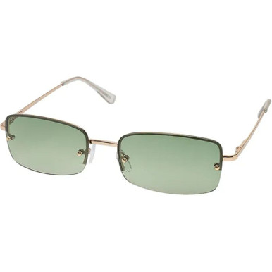 JS Eyewear 5203, Gold/Green Gradient Lenses