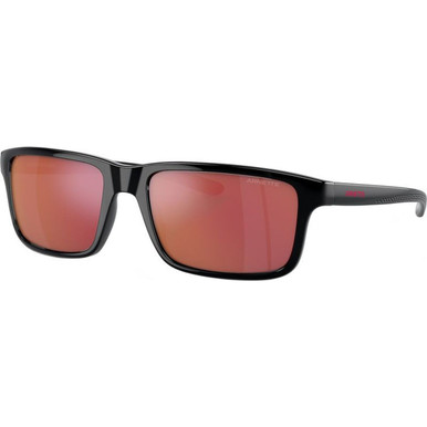 Arnette Mwamba AN4322 - Black/Grey Orange Yellow Mirror Lenses