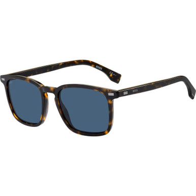 Boss 1364/S, Havana/Blue Lenses