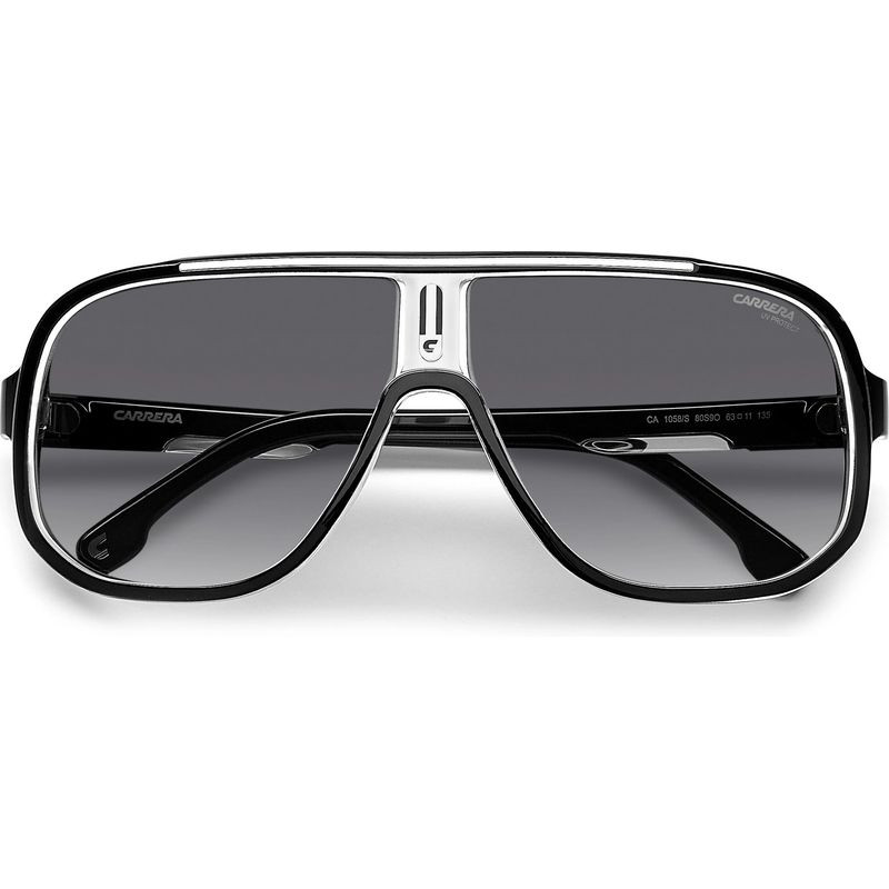 Carrera 27 Polarised Gloss Black White Grey Gradient (80S)