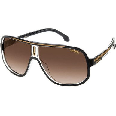 1058/S - Black and Gold/Brown Gradient Lenses