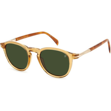 DB 1114/S - Yellow Havana/Green Lenses