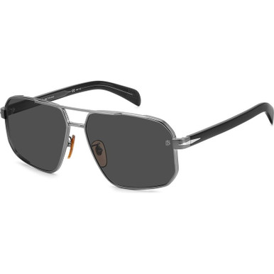 David Beckham DB 7102/S, Ruthenium Black/Grey Polarised Lenses