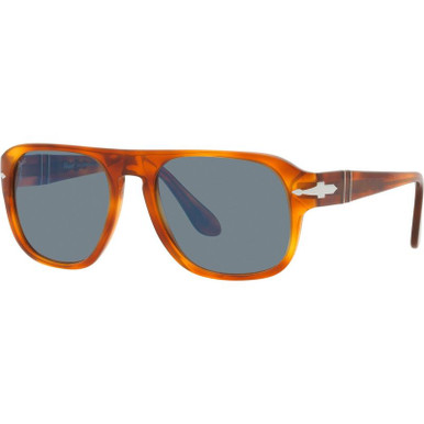 Persol PO3310S, Terra Di Siena/Light Blue Glass Lenses 54 Eye Size