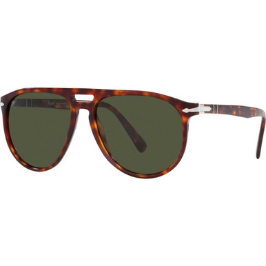 Persol PO3311S - Havana/Green Glass Lenses 55 Eye Size
