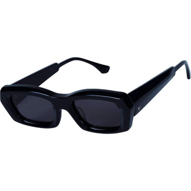 Valley Eyewear Holycity, Gloss Black/Black Lenses