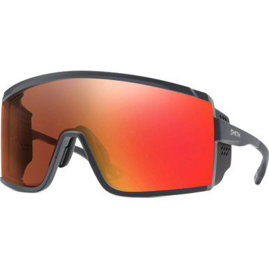 Pursuit - Matte Slate/ChromaPop Glacier Photochromic Copper Red Mirror Lenses