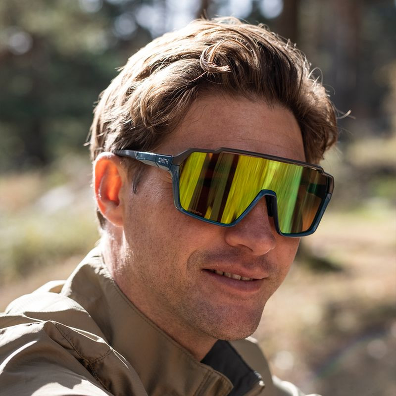 新品未使用品 Smith Shift XL Mag ストーン/モス Smith Shift XL MAG Sunglasses Moss/Chromapop Green Mirror