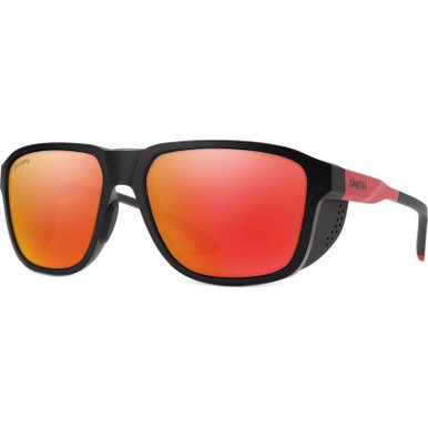 TNF Matte Black/Horizon Red Chromapop Mirror Polarised Lenses