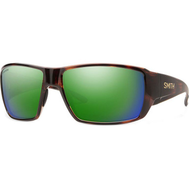 Smith Guide's Choice S - Tortoise/Chromapop Green Glass Mirror Polarised Lenses