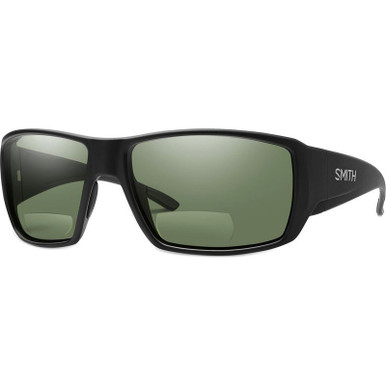 Smith Guides Choice, Matte Black/Bifocal +2.0 Grey Green Polarised Lenses