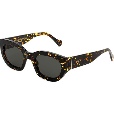 Retrosuperfuture Alva - Spotted Havana/Black Lenses