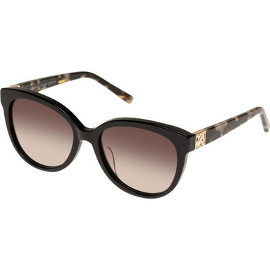 Oroton Gianna - Black and Cookie Tort/Warm Smoke Gradient Lenses