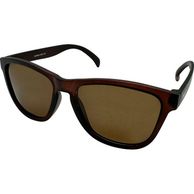 Marina Bay - Matte Crystal Brown/Brown Polarised Lenses