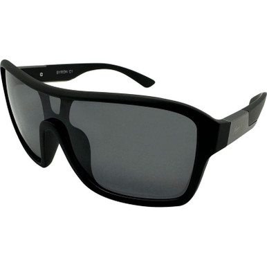 Byron - Matte Black/Smoke Polarised Lenses