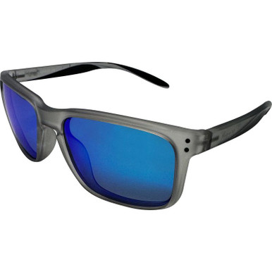 Mangrove Jacks Holyhead, Matte Crystal Smoke/Blue Mirror Polarised Lenses