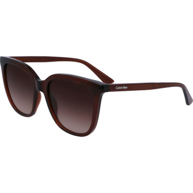 Calvin Klein CK23506S, Brown/Brown Gradient Lenses