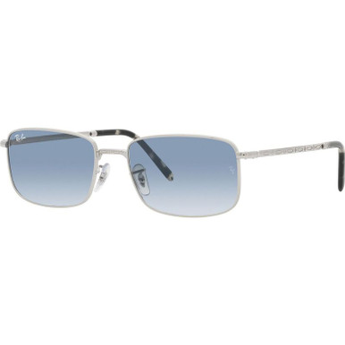 Ray-Ban RB3717, Silver/Blue Gradient Glass Lenses 57 Eye Size