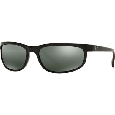 Ray-Ban Predator 2 RB2027 - Black/Grey Mirror Polarised Glass Lenses