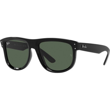 Ray-Ban Boyfriend Reverse RBR0501S, Black/Dark Green Lenses