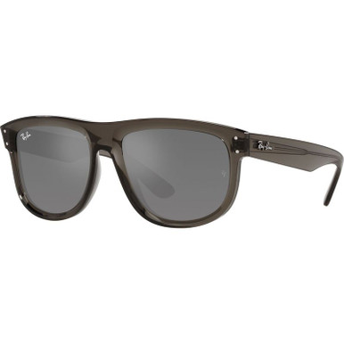 Ray-Ban Boyfriend Reverse RBR0501S, Transparent Dark Grey/Silver Grey Lenses