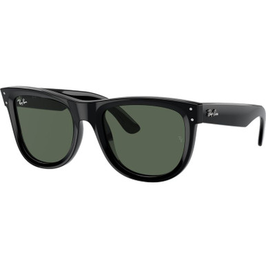 Ray-Ban Wayfarer Reverse RBR0502S, Black/Dark Green Lenses 53 Eye Size