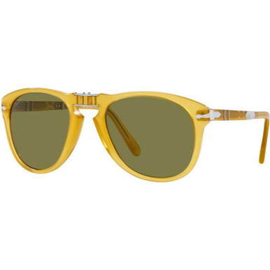 Persol 0PO0714SM Steve McQueen - Opal Yellow/Green Glass Polarised Lenses