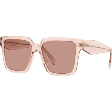 Prada PR24ZS, Geranium and Petal Crystal/Dark Violet Lenses