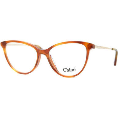 OUTLET Chloe CE2748 Glasses (O) - Blonde Havana/Clear Lenses