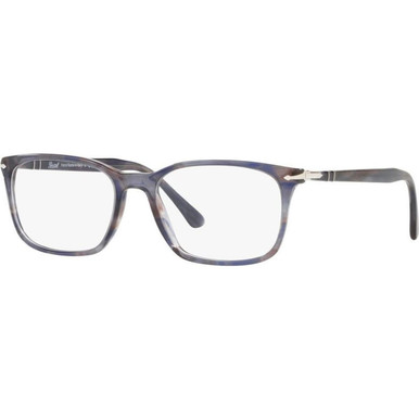 Persol Glasses PO3189V - Striped Grey/Clear Lenses 55 Eye Size