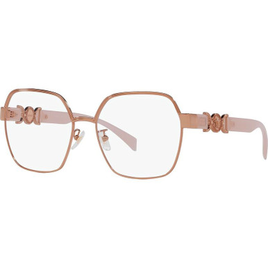 Versace Glasses VE1291D - Rose Gold/Clear Lenses